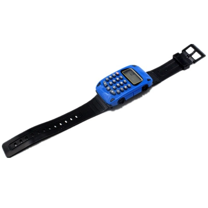 2018 Новые Креативные детские часы с калькулятором и мультяшным автомобилем для