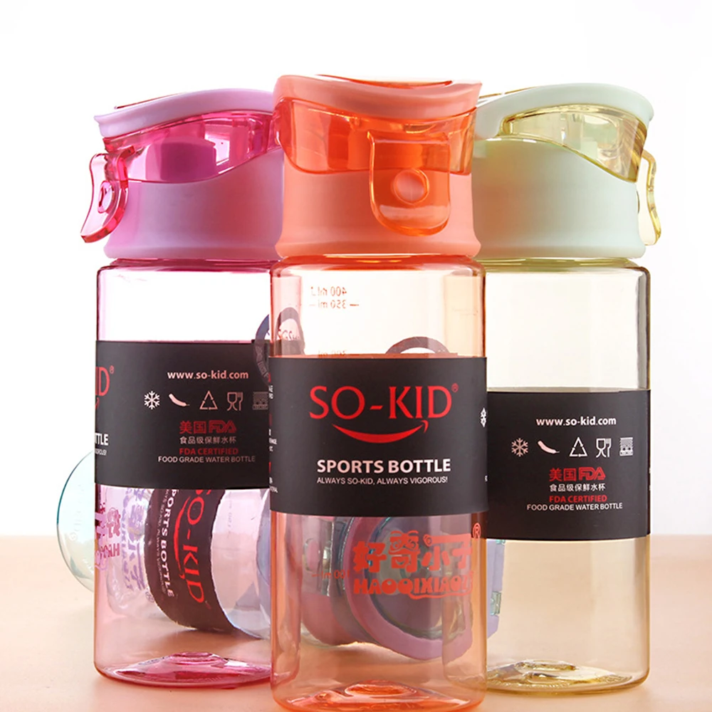 400 мл Термос ребенок бутылки на открытом воздухе бутылка для воды с трубочкой