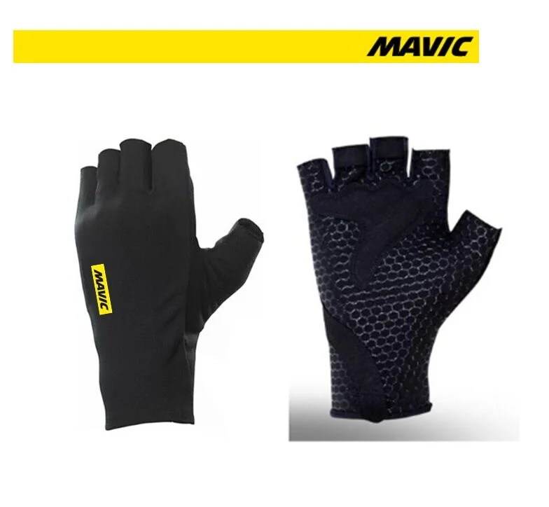 Велосипедные перчатки MAVIC с открытыми пальцами уличные спортивные митенки для