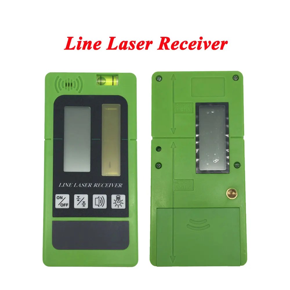 laser level receiver 12 линий 8/5 линий зеленый светильник лазерный нивелир портативный самонивелирующийся лазерный уровень зеленый луч лазерный нивелир метр - Цвет: laser level receiver