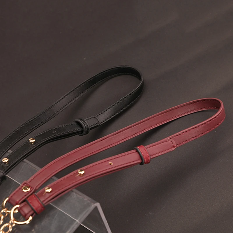 

Adjustable Metal Chain Replacement Leather Bags Straps for Handbag Handles Shoulder Straps Accessories Bags Handles