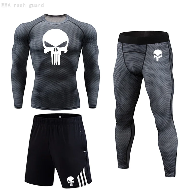 

winter Men's Homewear Long underwear suit Compression Thermal underwear MMA Rashard kit Tactical underwear Warm Tracksuit Men