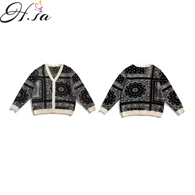 

HSA 2021 New Autumn and Winter Men's Cardigan Fashion Wear Korean Style Loose Cardigan Sweater Knitwear Coat men clothes