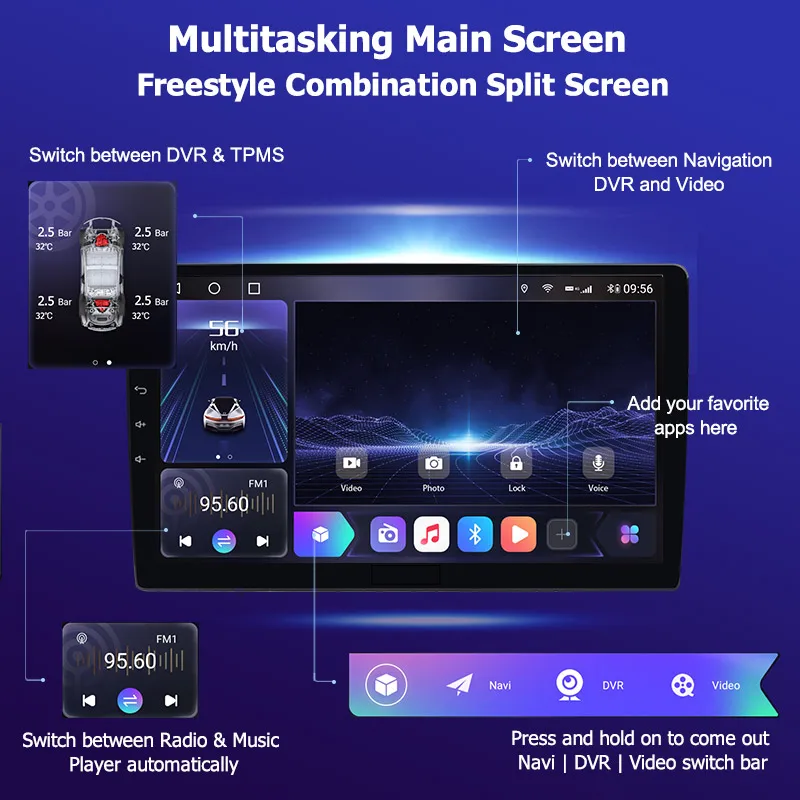 Мультимедийный радиоплеер Mototain 6G+128G Android 10.0 для автомобиля Toyota Corolla 10 E140 E150 2006 - 2013 с видеоюнитом 4G LTE SPDIF включен.