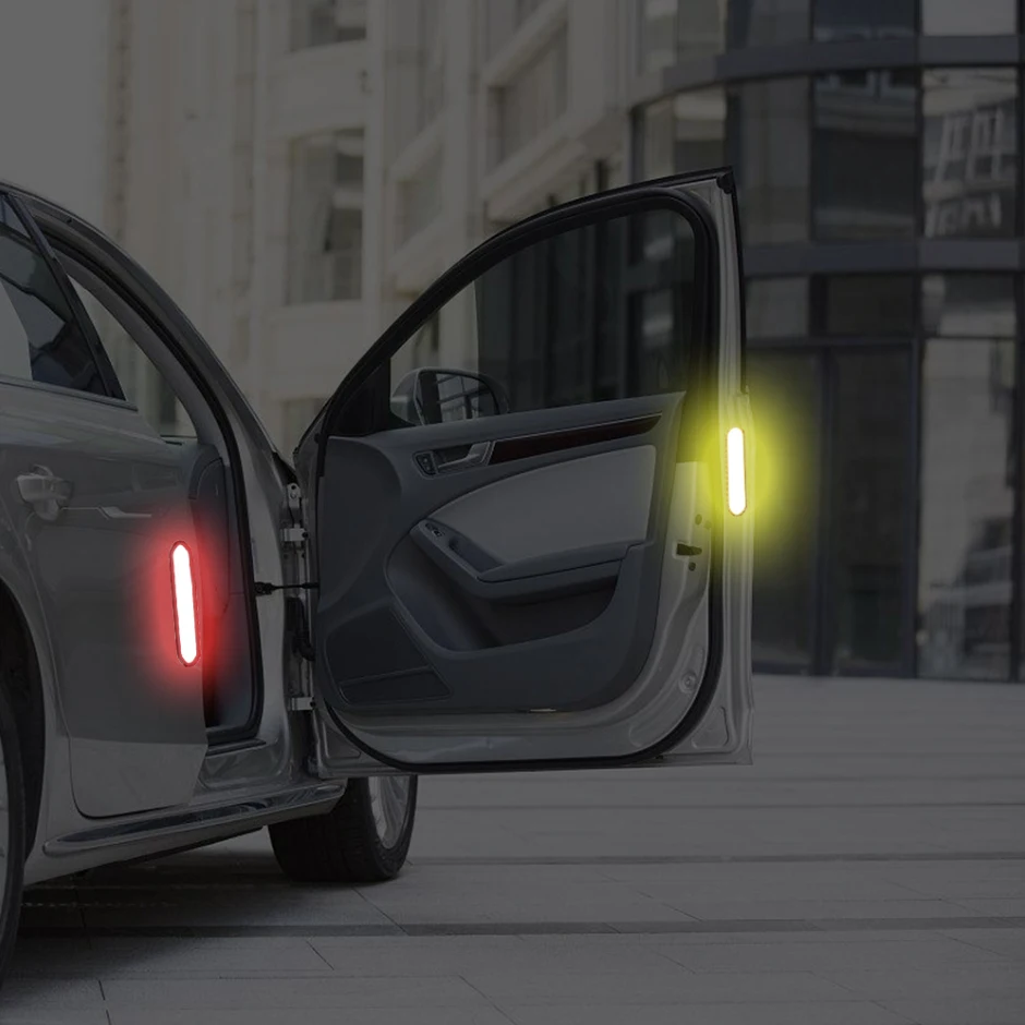 2 шт. авто Стайлинг автомобиля двери Стикеры наклейка Предупреждение лента