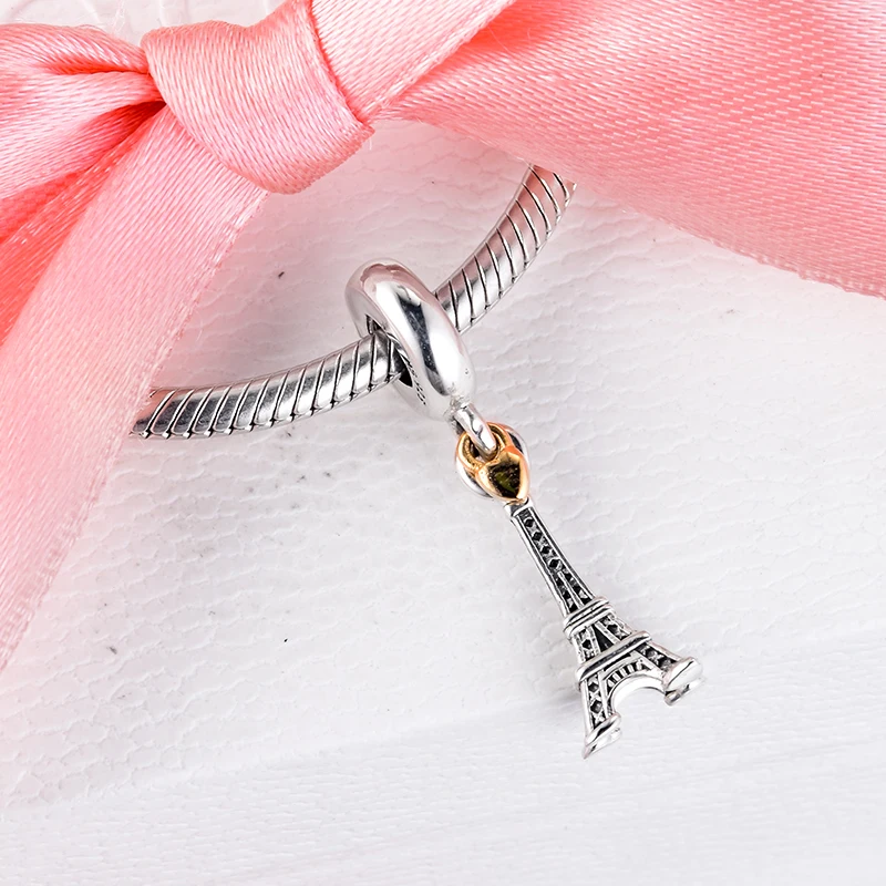 Женские шармы-подвески из серебра 925 пробы с изображением Эйфелевой башни |