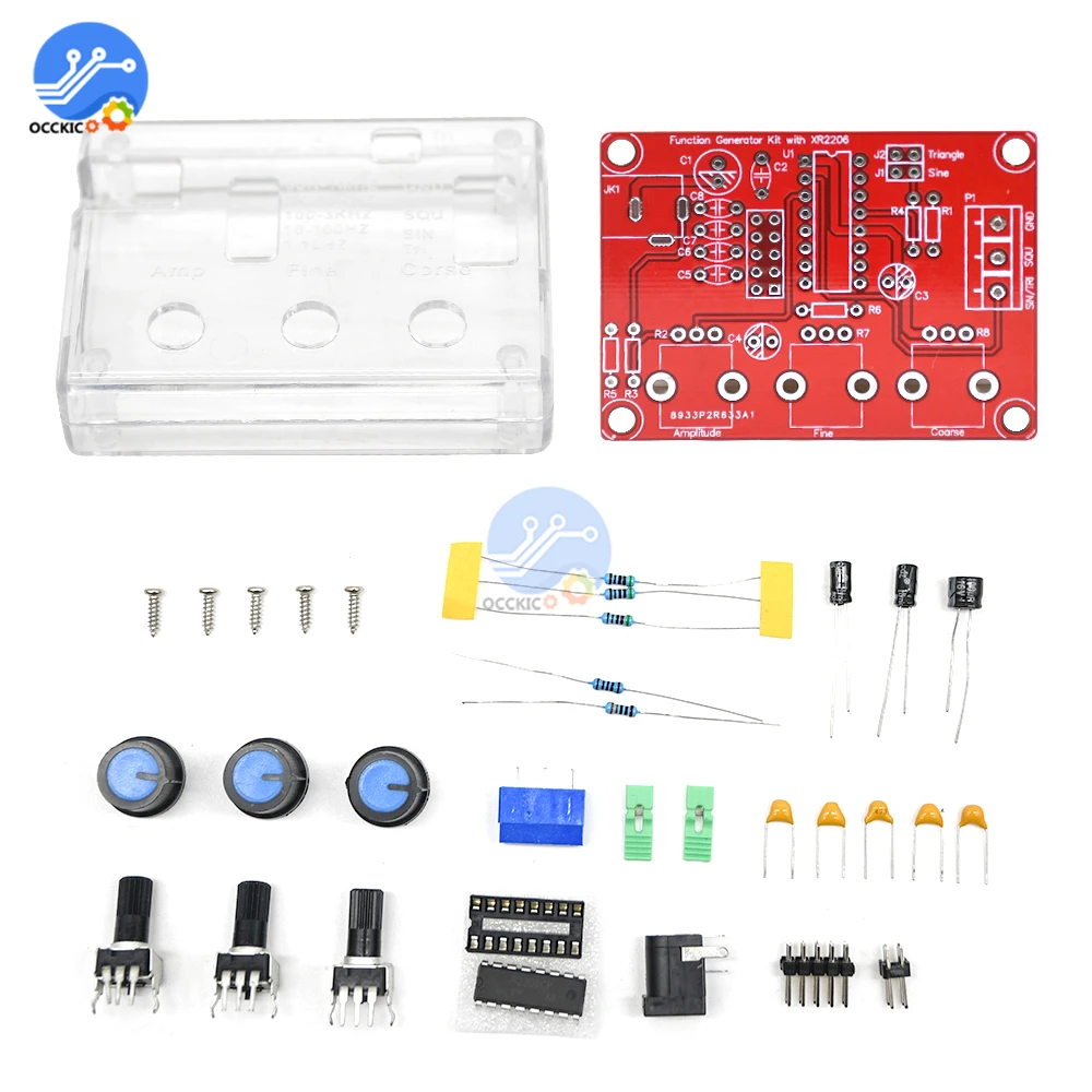Генератор сигналов XR2206 комплект сделай сам выход треугольной квадратной волны 1