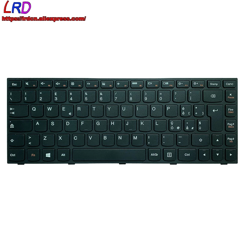 Это Итальянский клавиатура для ноутбука Lenovo 300 14 500 ACZ иск B40 B41 Z41 Z40 G40 70 75 45 80 30 Felx2