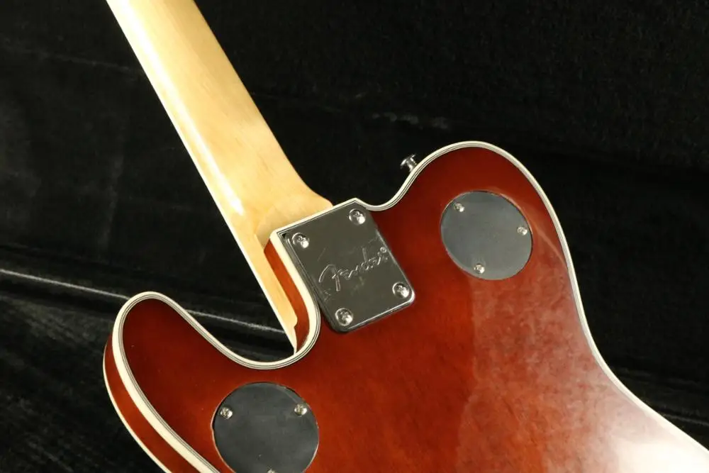 Lzeal полуполый корпус красного дерева покрытая кленом Топ электрогитара Tele guitrra Транс желтый tl электрогитара