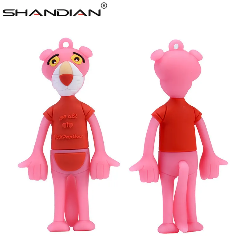 SHANDIAN Looney Tunes usb флеш накопитель 32 ГБ 16 8 4 64 Розовая пантера мультяшная горячая