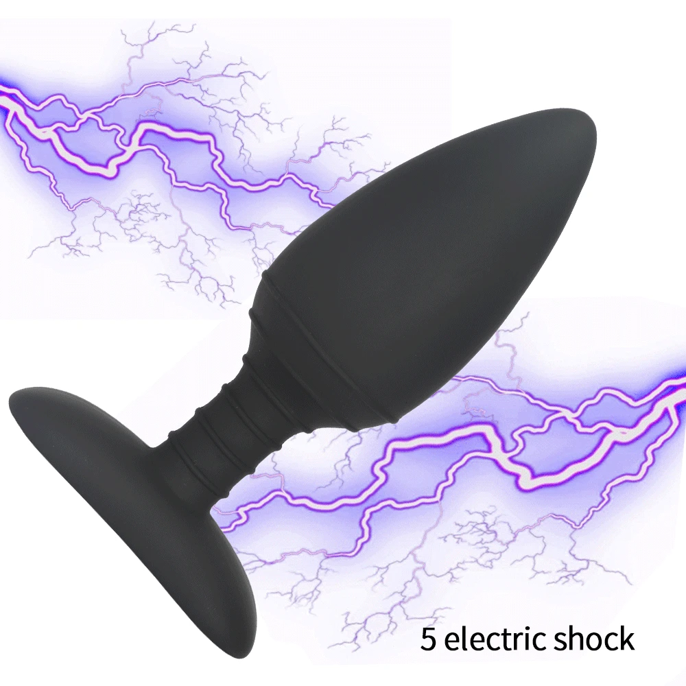 Electric Shock Anal Plug For Male Prostate Massager Butt G Spot Expanding Vibrating Sex Toys for Men Gay Adult Games | Красота и