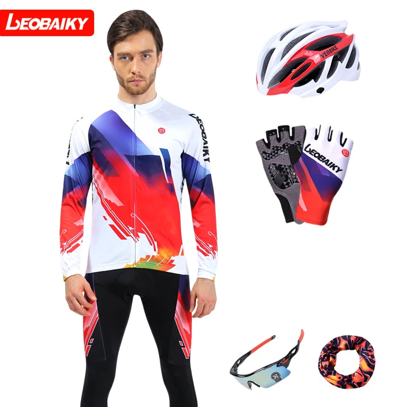 Одежда для велоспорта Pro Team, Мужская футболка с длинным рукавом, комплект спортивной одежды MTB, быстросохнущая Мужская одежда для шоссейного велосипеда, мужской костюм для верховой езды - Цвет: 6