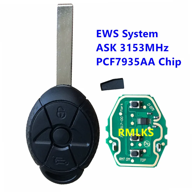 Пульт дистанционного управления Clicker S R50 R53 EWS 315/433 МГц PCF7935AA ID44 чип ключ