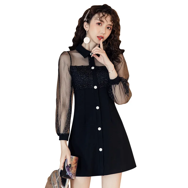 BacklakeGirls Wonen Vestidos сексуальные новые летние Коктейльные платья 2020 черные Ретро