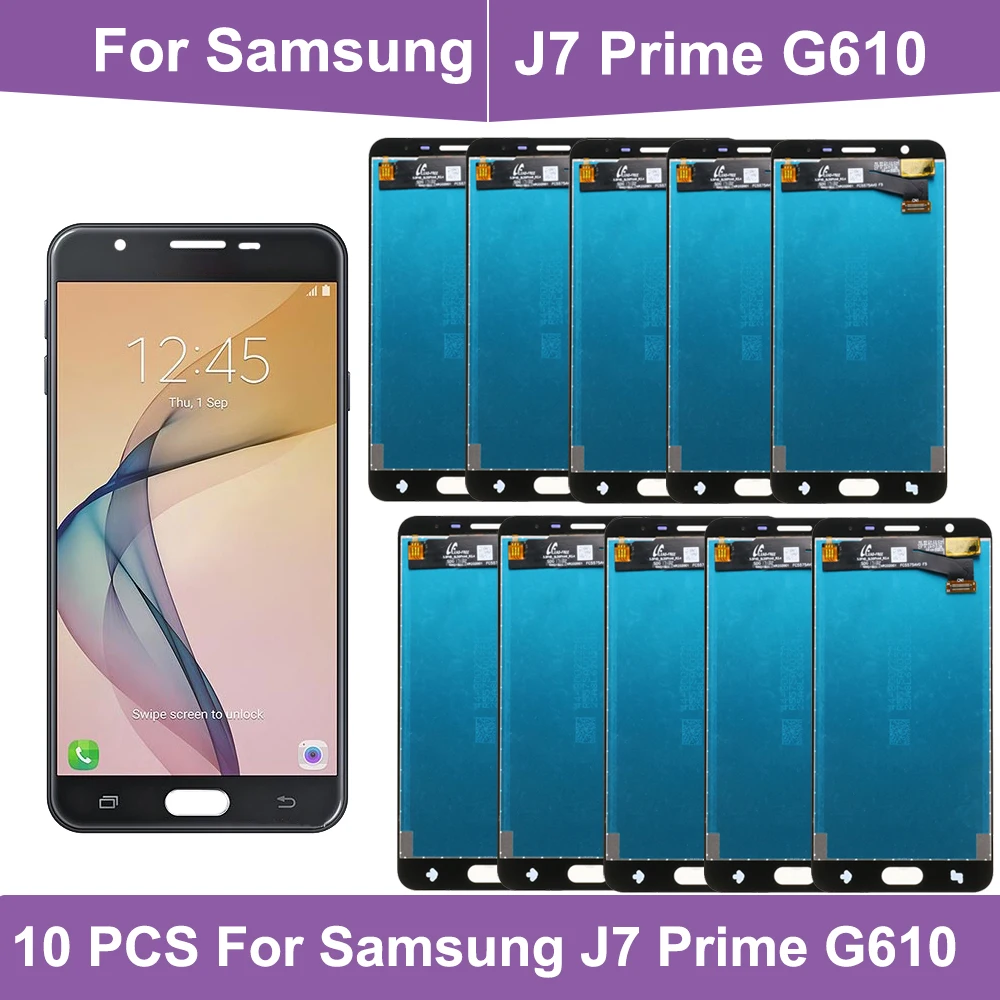 

Оптовая продажа 10 шт. оригинальный G610F ЖК-дисплей для Samsung Galaxy J7 Prime 2016 дисплей J7 Prime SM-G610F G610M ЖК-дисплей сенсорный экран