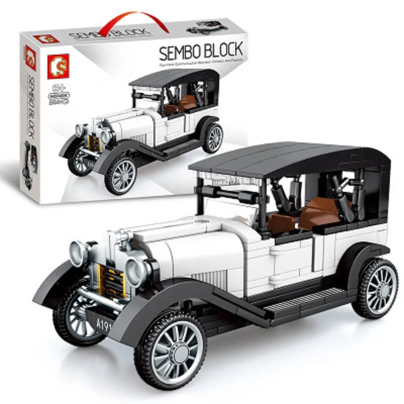 

Classic Car Retro Car Decoration Collection gift Building Blocks Toys For Kids Birthday Present