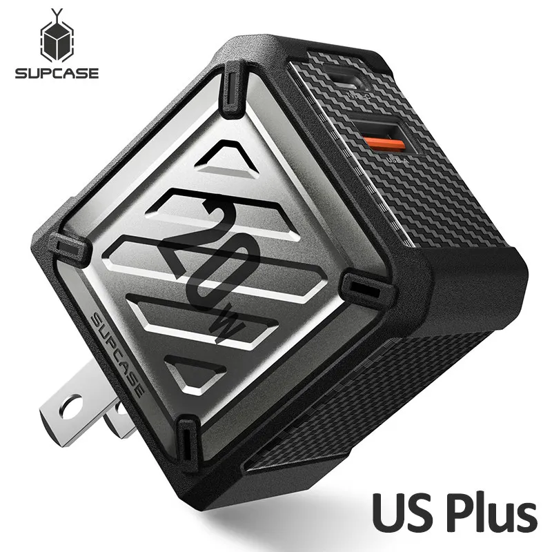 SUPCASE USB C Charger US Plug For iPhone 12 20W Foldable PD Type Fast Power Adapter with 2-Port Samsung | Мобильные телефоны и