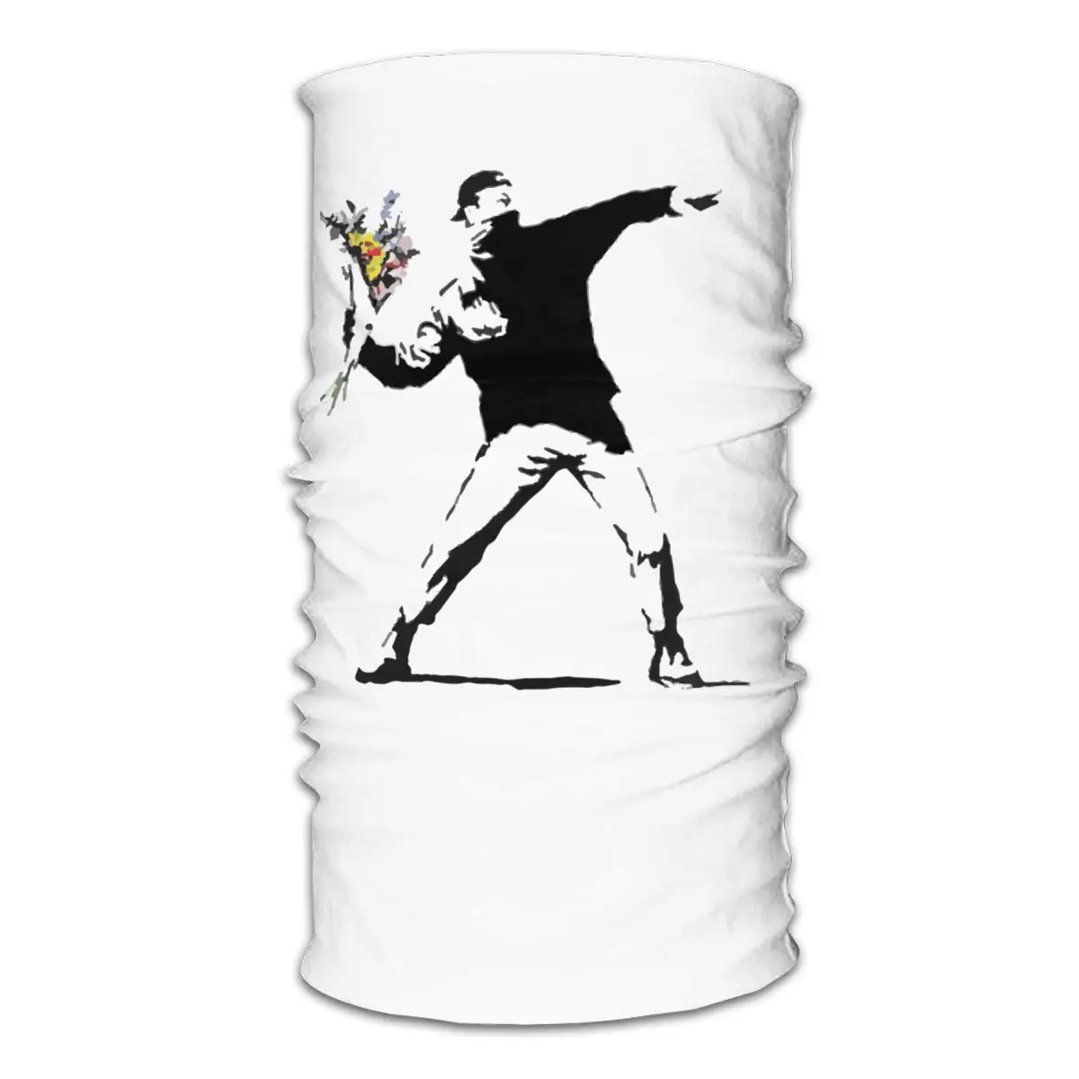 Трафарет Rage Flower магический шарф Banksy полумаска для лица маска на Хэллоуин шею