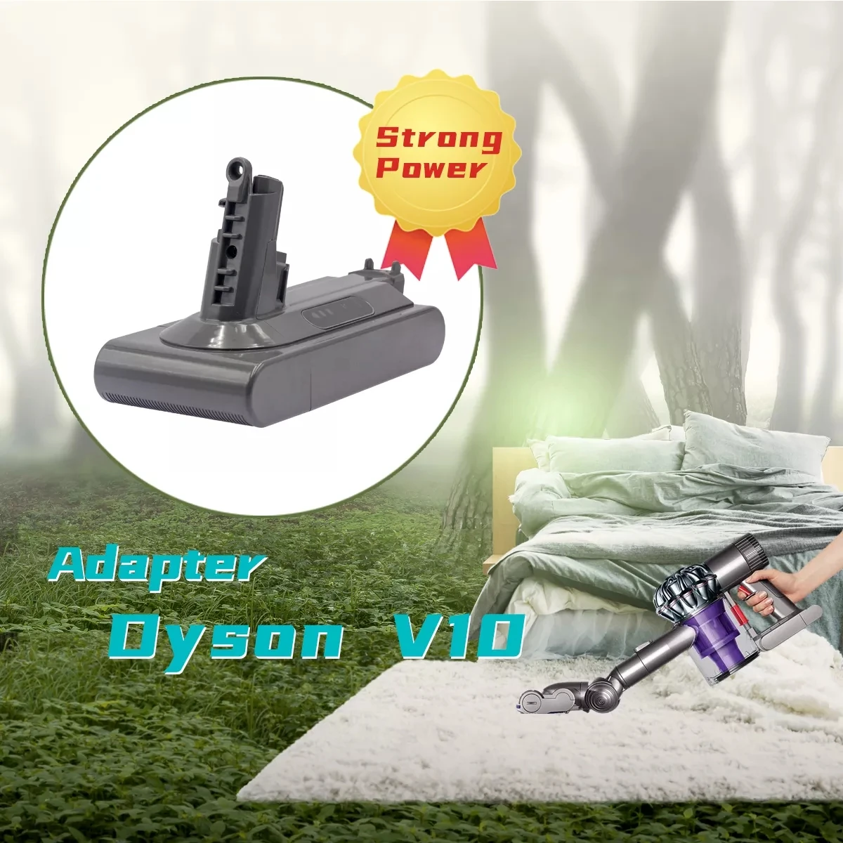 

18650, Rechargeable Lithium Battery,25.2V,6.0Ah, For Dyson V10 Series DC59 DC62 SV05 SV06 SV09 SV12 DC31 DC35.