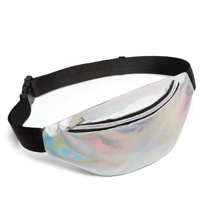 Женская сумка для путешествий поясная кошелек с карманом денег блестящий