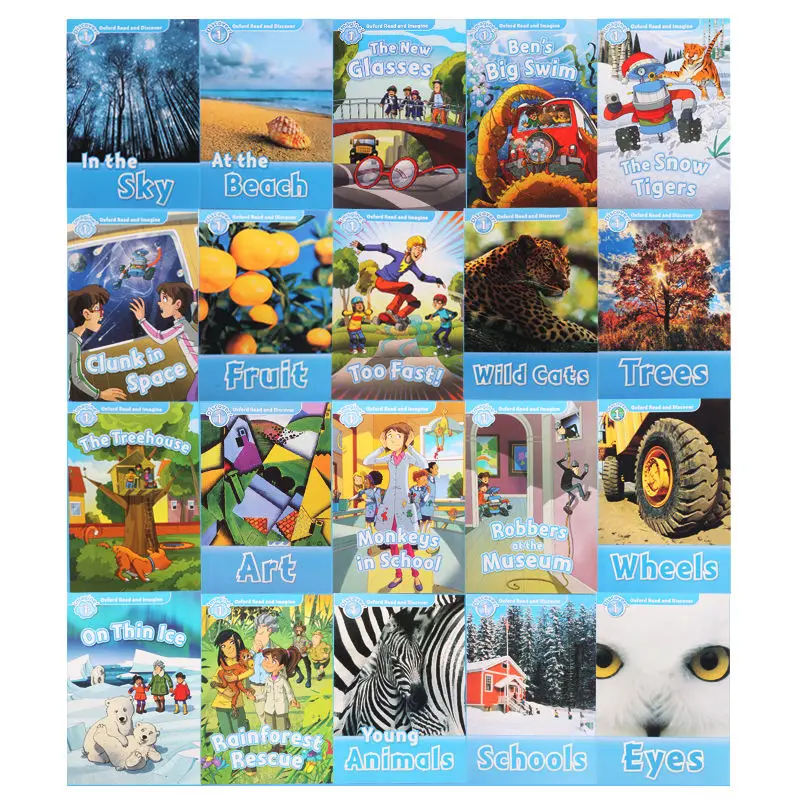 

20 книг/набор, детские книги для чтения и обнаружения на английском языке