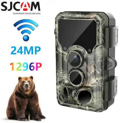 SJCAM M50 уличная охотничья камера Novatek96658 WiFi 24 МП детектор животных дикой природы двойная инфракрасная камера ночного видения Водонепроницаем...
