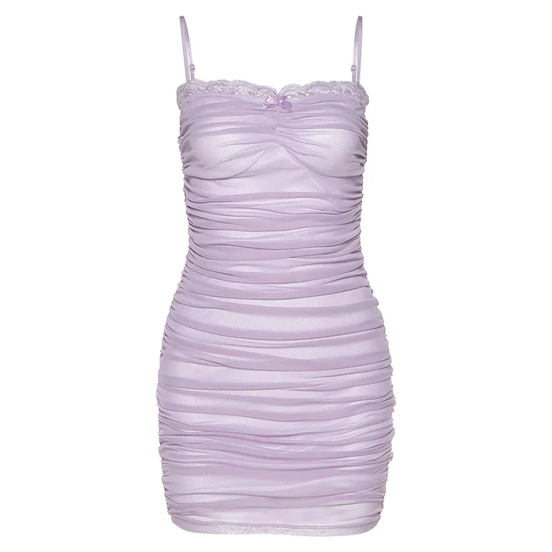 

iMucci 2020 Summer New Women's Fashion Street Shooting Sexy Vestidos Nightclub Wind Strap Slim Dress Women Tide TM2193/