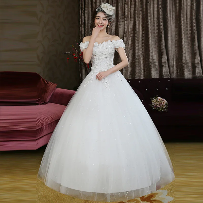 LYG-TH82#Sweep/ Brush Train Lace Up Mermaid/Trumpet Wedding Dresses (Embroidered on Net | Свадьбы и торжества