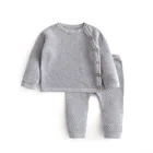 2 шт., детский хлопковый трикотажный свитер для мальчиков и девочек