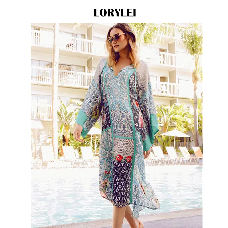 Летнее женское пляжное модное зеленое Хлопковое платье миди с разрезом сбоку и