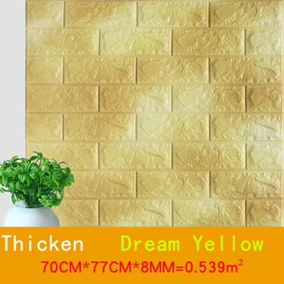 70X77CM 70*77 3D плиточная панель наклейка на стену DIY пенопластовые наклейки школа детский сад Настенные обои-покрытие детская спальня декор для гостиной - Цвет: 70X77CM