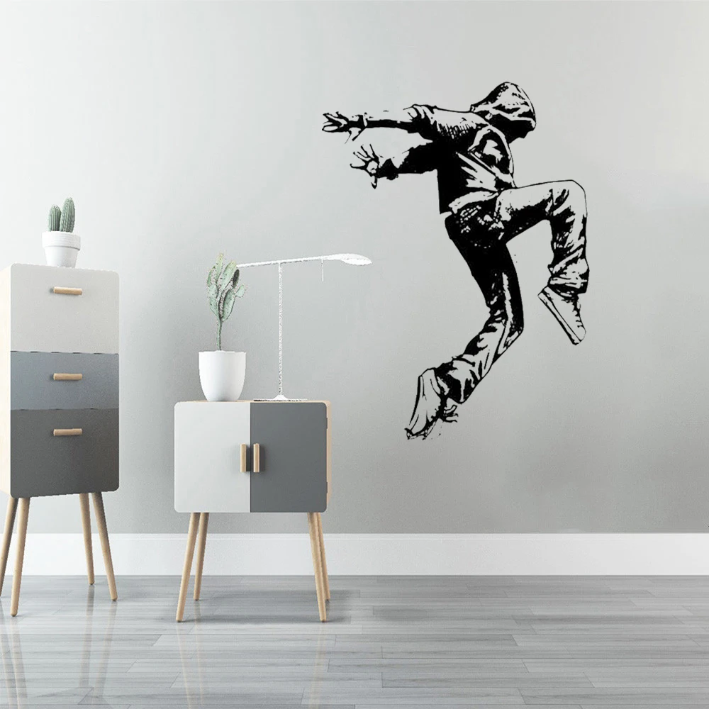 

Худи в стиле хип-хоп для танцев r, Постер гангста, наклейка на стену, съемная настенная виниловая художественная роспись HJ523