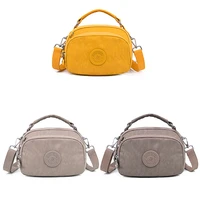 hot sale women shoulder bag fashion pure color casual tote outdoor bag canvas handbag zipper messenger crossbody 2021 new