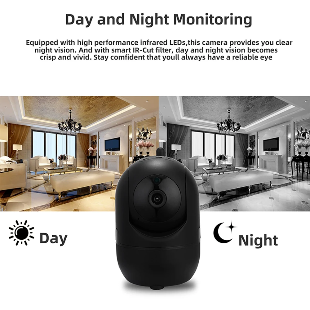 Baby Monitor WiFi Cry Alarm IP Camera Video Nanny Cam Wireless video Surveillance CCTV 2MP YCC365 | Безопасность и защита