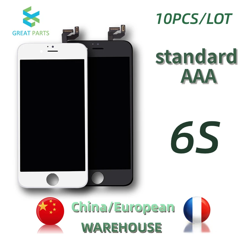 10 шт. для ShenChao AAA Pantalla iPhone 6S ЖК дисплей сенсорный экран в сборе сменный 4 7 дюймовый LCD|glass screen|tempered glass screen