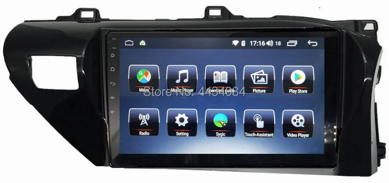Ouchuangbo car radio gps stereo audio player for Toyota Hilux 2015-2018 RHD support 8 core carplay DSP 1080P 4+64 android 9.0 OS |