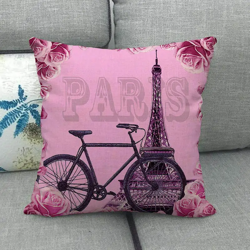45 см * простой дизайн Эйфелева башня высокого качества наволочка для подушки из