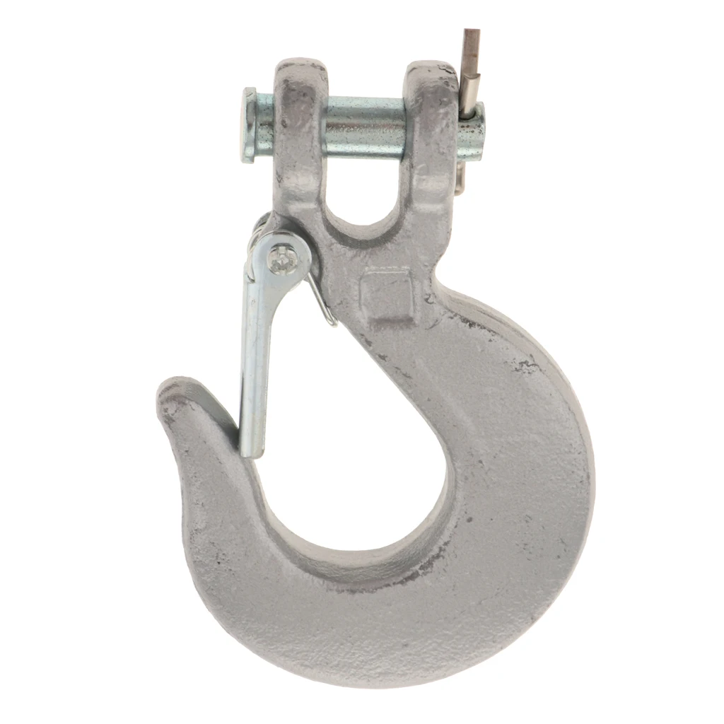 1/4 дюйма Серебристая полусоединенная лебедка с крючком/защелкой для лебедок ATV UTV