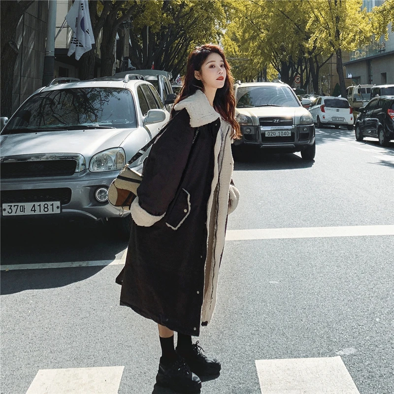 

Jacket Winter Large Women Natural Down Thick Parkas Warm Sash Tie Up Snow Coat