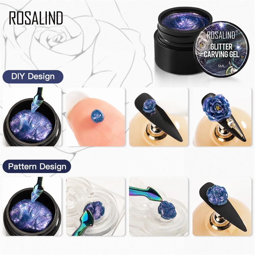 Гель-лак для ногтей с вырезами 5D отмачиваемый УФ-гель | Красота и здоровье