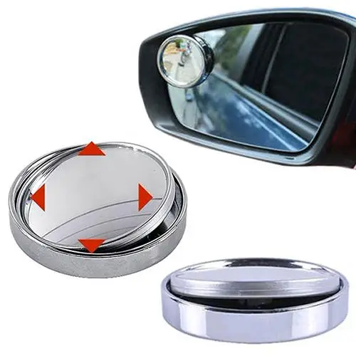 

Hot Sale Car Auto Wide Angle Convex Blind Spot Round Stick-On Side View Rearview Mirror
