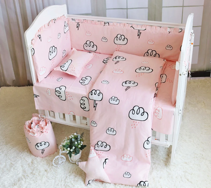 Детский комплект постельного белья из хлопка с принтом Колыбель для