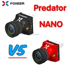 Foxeer Predator Nano V5 FPV камера Super WDR, OSD 4 мс переключаемая задержка PALNTSC Для 2-дюймового внутреннего FPV гоночного дрона, крошечный whoop