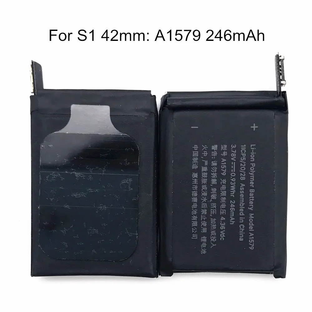 series 1 42mm a1579 A1579 A1578 A1760 A1761 Батарея Series 1 Series 2 38 мм 42 мм реальные Ёмкость Series1 Series2 батареи - Цвет: series 1 42mm a1579