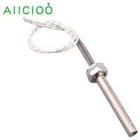 aiicioo 12v cartridge heater heating element for water boiling tubular heater sus 304 immersion m16 100w