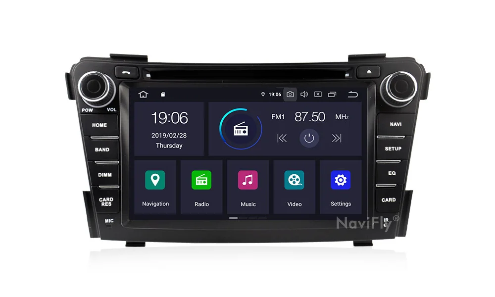 4 Гб+ 64 ГБ Android 9,0 авто gps навигация для HYUNDAI I40 2011- автомобильный dvd радио головное устройство мультимедийный плеер