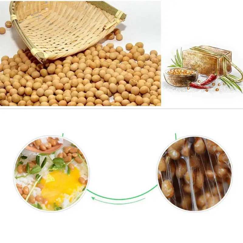 Порошок Натто 3G Diy агент талисмаза Bacillus Subtilis Nattokinase ферментированные съедобные