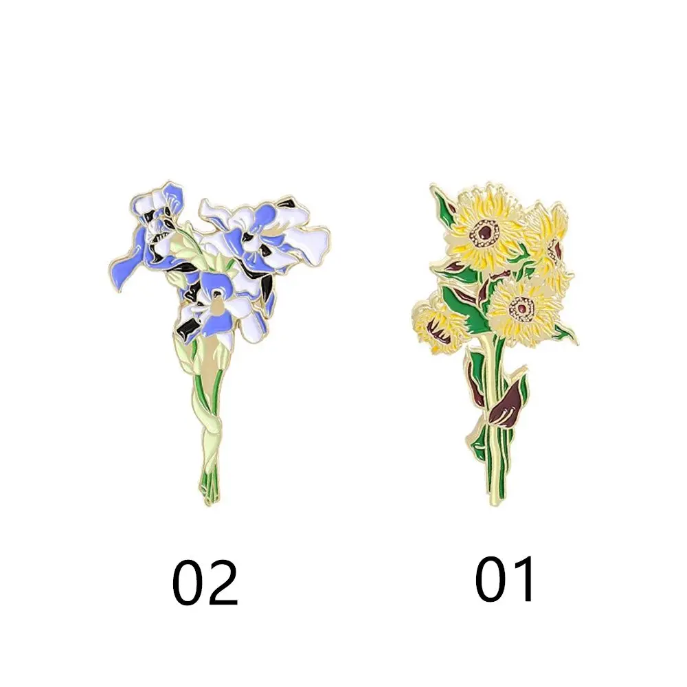 Элегантные аксессуары для воротника булавка в виде подсолнуха из сплава