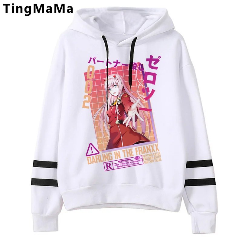 

Darling в Franxx ноль два толстовки для мужчин в Корейском стиле больших размеров графический принт мужские толстовки с капюшоном с принтом больш...