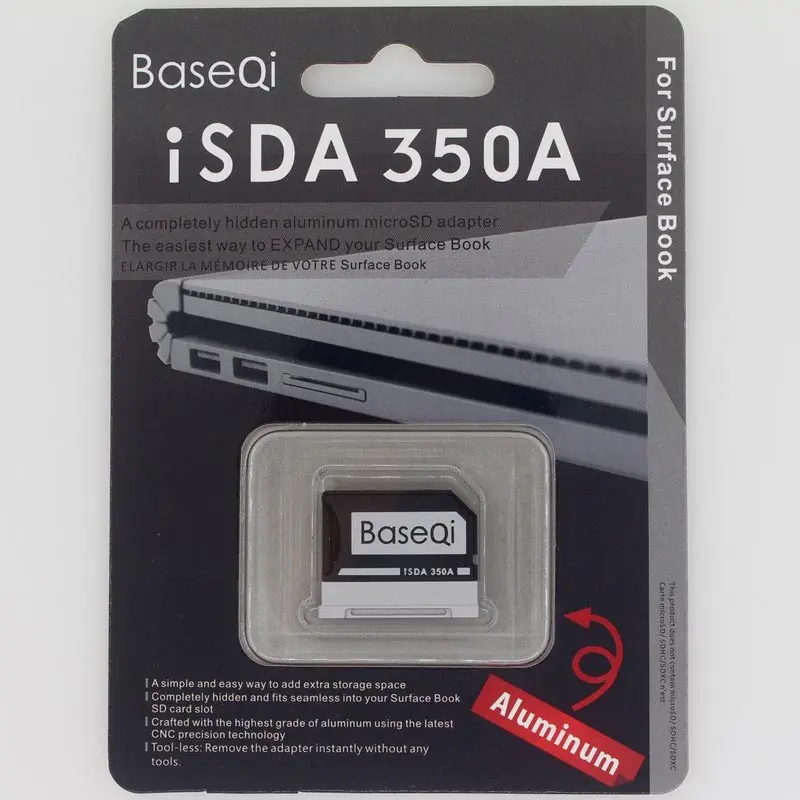 Оригинальный алюминиевый адаптер для карты Micro SD MiniDrive от Baseqi ноутбука с откидной